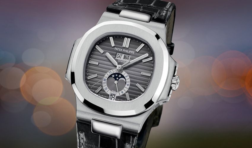 Patek 5726 Leather Strap Watch