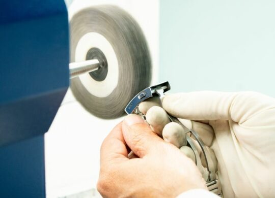 polishing a watch