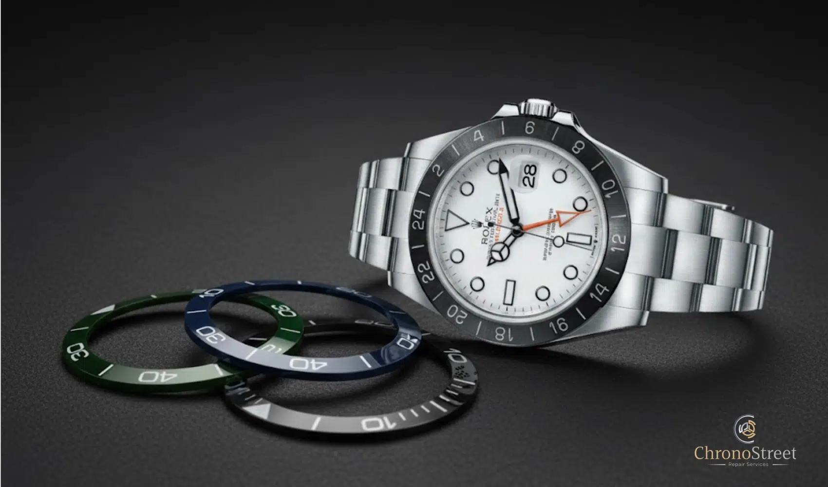 Can a cracked ceramic bezel be repaired, or must it be replaced